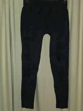 Nikibiki Black Distressed Leggings